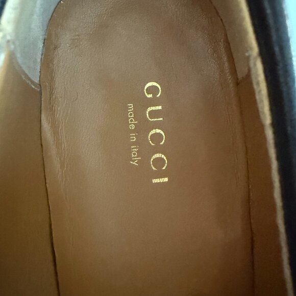 Gucci New Jordaan Crystal Embellished Horsebit Loafer - Picture 6 of 9